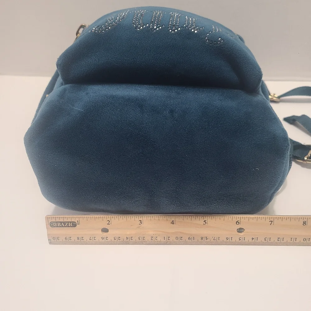 Juicy Couture Black Label‎ Teal Velvet Mini Backpack